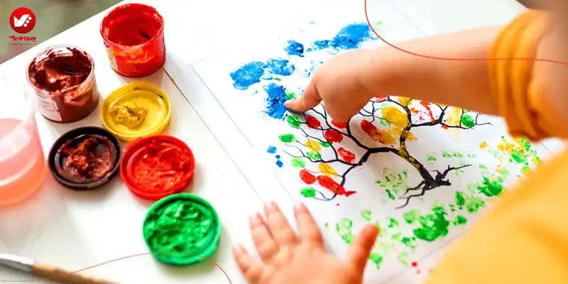 ایده خلافانه برای نقاشی رنگ انگشتی با کودکان